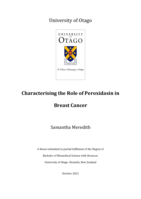 Characterising the role of peroxidasin in breast cancer