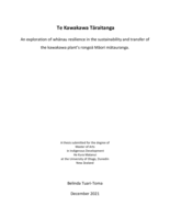 Te Kawakawa Tāraitanga - The Kawakawa Thread