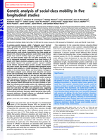 Genetic analysis of social mobility in five longitudinal studies