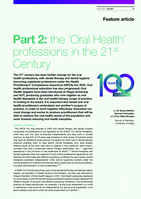 Part 2: the 'Oral Health' professions in the 21st Century