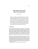 Intervention to Prevent Abuse of Trust Structures