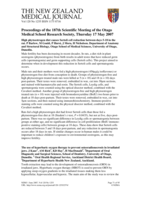 Proceedings of the 187th Otago Medical School Research Society Meeting; 17 May 2007