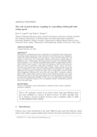 The role of pelvis-thorax coupling in controlling within-golf club swing speed