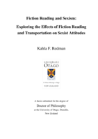 Fiction reading and sexism: Exploring the effects of fiction reading and transportation on sexist attitudes