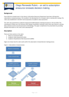 Otago Renewals Rubric – an aid to subscription eresource renewals decision-making