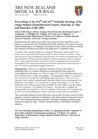 Proceedings of the 162nd and 163rd Otago Medical School Research Society Meetings; 23 May 2002; 4 Jul 2002