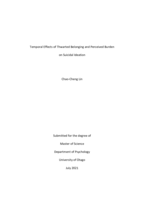 Temporal Effects of Thwarted Belonging and Perceived Burden on Suicidal Ideation