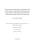 The Evolutionary Genetics of Two Host-Parasite Systems on New Zealand's South Island