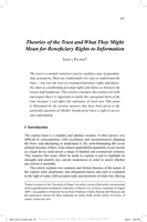 Theories of the Trust and What They Might Mean for Beneficiary Rights to Information