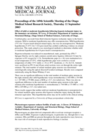 Proceedings of the 169th Otago Medical School Research Society Meeting - PhD Student Speaker Awards; 11 Sep 2003