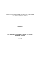 Patterns in conversations between Japanese students and New Zealand homestay parents