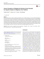 Human Perceptions of Megafaunal Extinction Events Revealed by Linguistic Analysis of Indigenous Oral Traditions