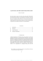 Allowances and the Search for Justification