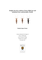 Insights into the evolution of insect flight loss and melanism from a polymorphic stonefly