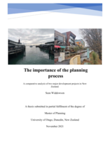 The importance of the planning process. A comparative analysis of two major development projects in New Zealand