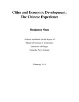 Cities and Economic Development: The Chinese Experience
