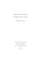 Improving Awareness of Intelligent Virtual Agents