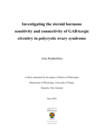 Investigating the steroid hormone sensitivity and connectivity of GABAergic circuitry in polycystic ovary syndrome