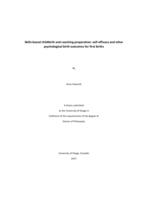 Skills-based childbirth and coaching preparation: self-efficacy and other psychological birth outcomes for first births