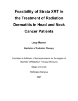 Feasibility of Strata XRT in the Treatment of Radiation Dermatitis in Head and Neck Cancer Patients