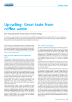 Upcycling: Great taste from coffee waste