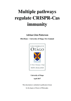 Multiple pathways regulate CRISPR-Cas immunity