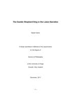 The Davidic Shepherd King in the Lukan Narrative