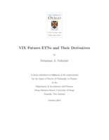 VIX Futures ETNs and Their Derivatives