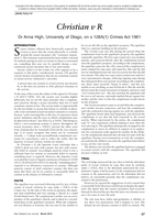 Christian v R on S 128A(1) Crimes Act 1961