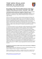 Proceedings of the 193rd Otago Medical School Research Society Meeting; 3 Jul 2008