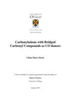 Carbonylations with Bridged Carbonyl Compounds as CO donors