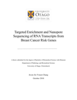 Targeted Enrichment and Nanopore Sequencing of RNA Transcripts from Breast Cancer Risk Genes