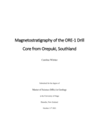 Magnetostratigraphy of the ORE-1 Drill Core from Orepuki, Southland