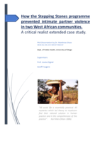 How the Stepping Stones programme prevented intimate partner violence in two West African communities. A critical realist extended case study