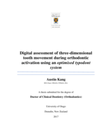 Digital assessment of three-dimensional tooth movement during orthodontic activation using an optimised typodont system