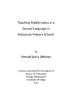 Teaching Mathematics in a Second Language in Malaysian Primary Schools