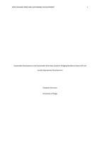 Sustainable Development and Sustainable Wine New Zealand: Bridging Neoliberal Statecraft and Locally Appropriate Development