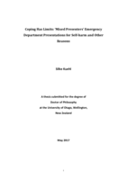 Coping has limits: 'Mixed Presenters' emergency department presentations for self-harm and other reasons