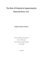 The Role of Prolactin in Suppressing the Maternal Stress Axis