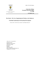 Dire Straits v The Cure: Emphasising the Problem or the Solution in Charitable Fundraising for International Development