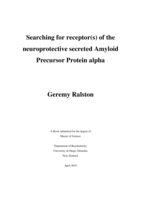 Searching for receptor(s) of the neuroprotective secreted Amyloid Precursor Protein alpha