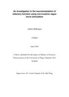 An investigation in the neuromodulation of olfactory function using non-invasive vagus nerve stimulation