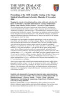 Proceedings of the 185th Otago Medical School Research Society Meeting; 2 Nov 2006