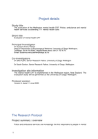 Wellington Mental Health Co-Response Team Evaluation - Study Protocol