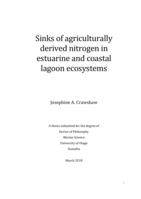 Sinks of agriculturally derived nitrogen in estuarine and coastal lagoon ecosystems