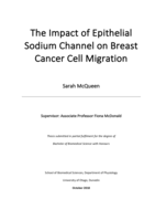 The Impact of Epithelial Sodium Channel on Breast Cancer Cell Migration