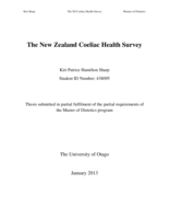 The New Zealand Coeliac Health Survey