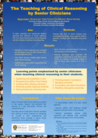 The Teaching of Clinical Reasoning by Senior Clinicians