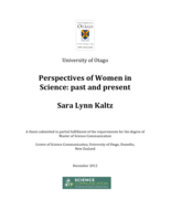 Perspectives of Women in Science: past and present