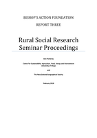 Rural Social Research Seminar Proceedings. Report 3